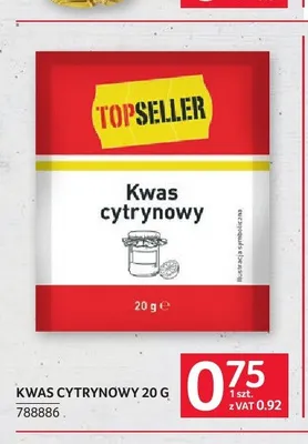 Kwas cytrynowy TOPSELLER promocja w Selgros
