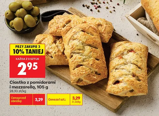 Ciastko z pomidorami i mozzarellą promocja w Biedronka