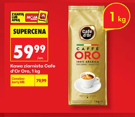 Kawa ziarnista Cafe d'Or Oro promocja w Biedronka