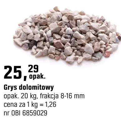 Grys dolomitowy frakcja 8-16mm promocja w OBI