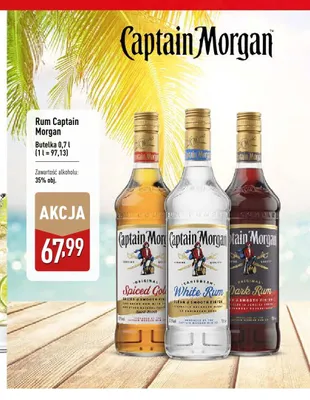 Rum Captain Morgan Spiced Gold promocja w Aldi