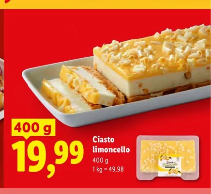 Ciasto limoncello promocja w Lidl