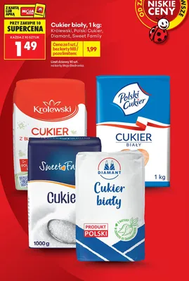 Cukier biały Polski Cukier promocja w Biedronka