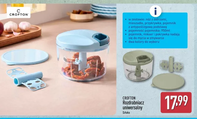 Rozdrabniacz uniwersalny promocja w Aldi