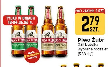 Piwo Kasztelan Niepasteryzowane promocja w Społem Częstochowa
