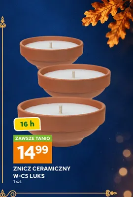 Znicz ceramiczny W-C5 Luks promocja w Stokrotka