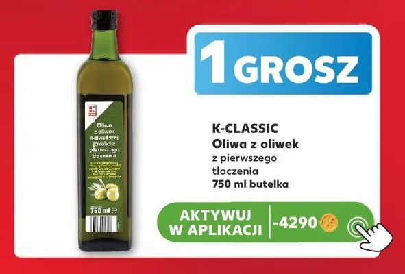 Oliwa z oliwek K-Classic z pierwszego tłoczenia promocja w Kaufland