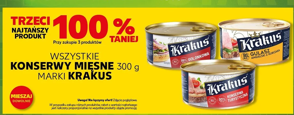 Konserwy mięsne 300g promocja w Kaufland