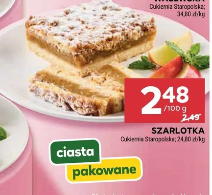 Szarlotka promocja w Stokrotka