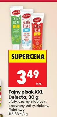 Fajny pisak XXL różne rodzaje biały, czarny, niebieski, czerwony, żółty, zielony, pomarańczowy promocja w Biedronka