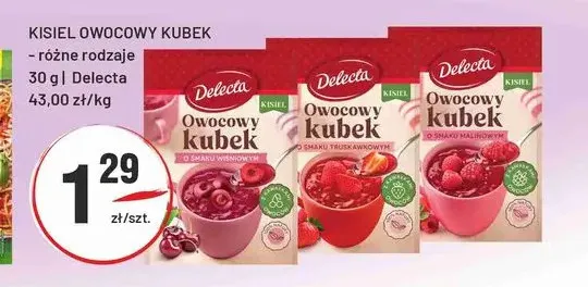Kisiel Owocowy Kubek Delecta promocja w Sedal