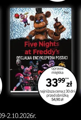 Książka Five Nights at Freddy's Oficjalna encyklopedia postaci promocja w Empik