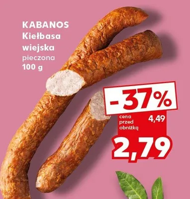 Kiełbasa wiejska pieczona promocja w Kaufland