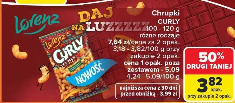 Chrupki Lorenz promocja w Carrefour
