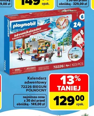 Kalendarz adwentowy 72226 biegun północny Playmobil promocja w Carrefour