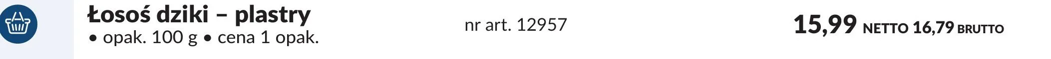 Łosoś dziki - plastry promocja w Makro