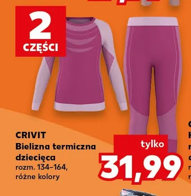 Bielizna termiczna dziecięca Crivit promocja w Kaufland
