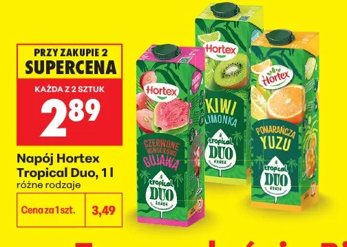 Napój Hortex Tropical Duo Pomarańcza Yuzu promocja w Biedronka