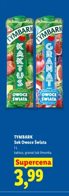 Sok Tymbark Owoce Świata kaktus promocja w Lidl