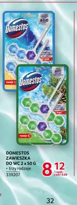 Zawieszka do WC Domestos Power 5 Ocean 2-pak promocja w Selgros