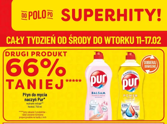 Płyn do mycia naczyń wybrane rodzaje promocja w POLOmarket