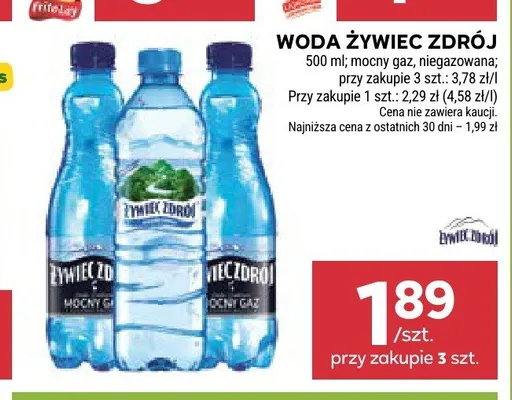Woda Żywiec Zdrój niegazowana promocja w Stokrotka
