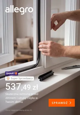 Uszczelka okienna promocja w Allegro