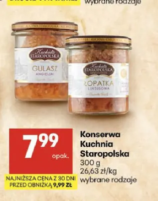 Konserwa Kuchnia Staropolska promocja w Delikatesy Centrum
