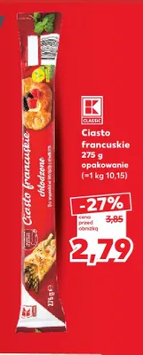 Ciasto francuskie K-Classic promocja w Kaufland