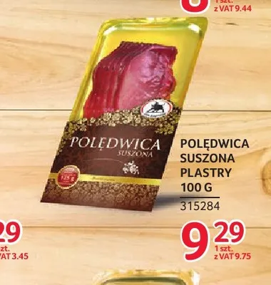 Polędwica suszona plastry ZMB Białystok promocja w Selgros