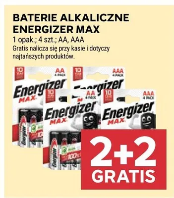 Baterie alkaliczne Energizer Max promocja w Stokrotka