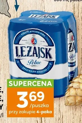 Piwo Leżajsk Jasne Pełne 4-pak 500 ml promocja w Stokrotka