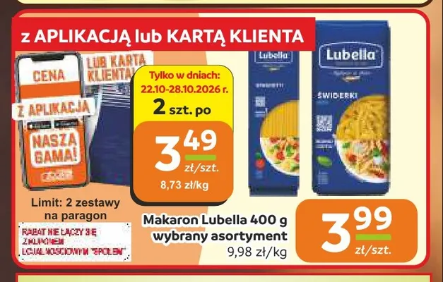 Makaron Lubella promocja w Społem Częstochowa