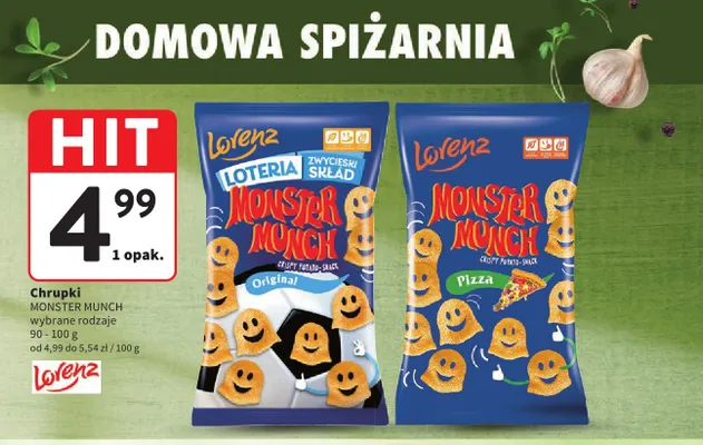 Chrupki Monster Munch Pizza promocja w Intermarche