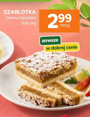 Szarlotka Cukiernia Staropolska promocja w Stokrotka