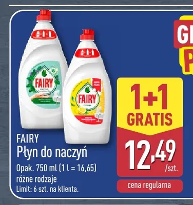 Płyn do naczyń Fairy promocja w Aldi