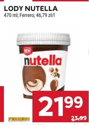 Lody Nutella promocja w Stokrotka