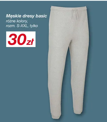 Dresy męskie basic promocja w KiK