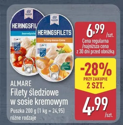 Filety śledziowe promocja w Aldi
