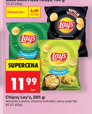 Chipsy Lay's spicy paprika promocja w Biedronka
