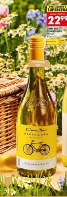 Wino białe wytrawne Cono Sur Bicicleta Reserva Chardonnay promocja w Biedronka