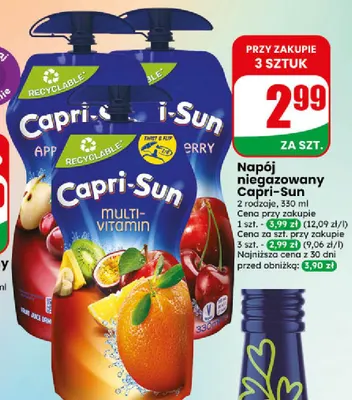 Napój niegazowany Capri-Sun Cherry promocja w Dino