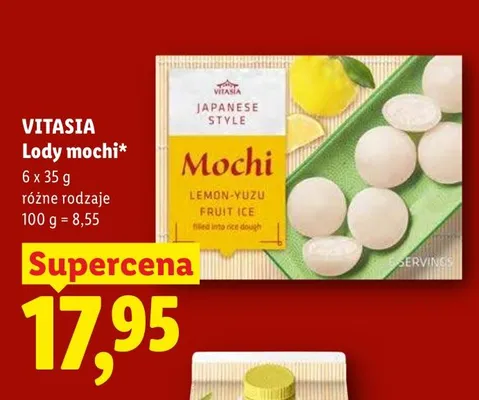 Lody mochi Vitasia Japanese Style promocja w Lidl