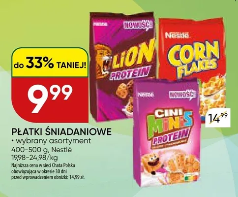 Płatki śniadaniowe wybrany asortyment promocja w Chata Polska