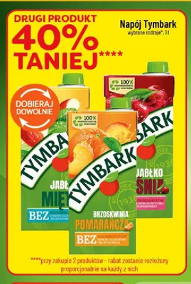 Napój Tymbark Brzoskwinia Pomarańcz promocja w POLOmarket