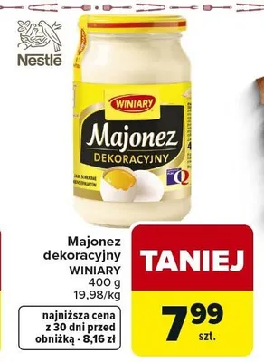Majonez dekoracyjny promocja w Carrefour
