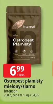 Ostropest plamisty mielony Intenson promocja w Leclerc