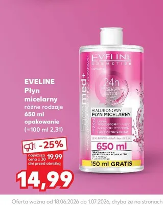 Płyn micelarny Eveline Facemed+ promocja w Kaufland