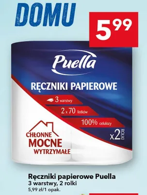Ręczniki papierowe Puella promocja w LEWIATAN