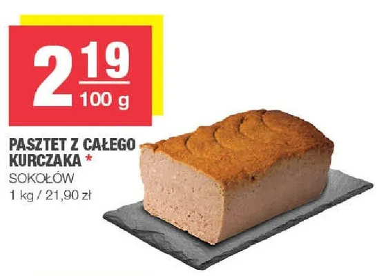 Pasztet z całego kurczaka promocja w SPAR